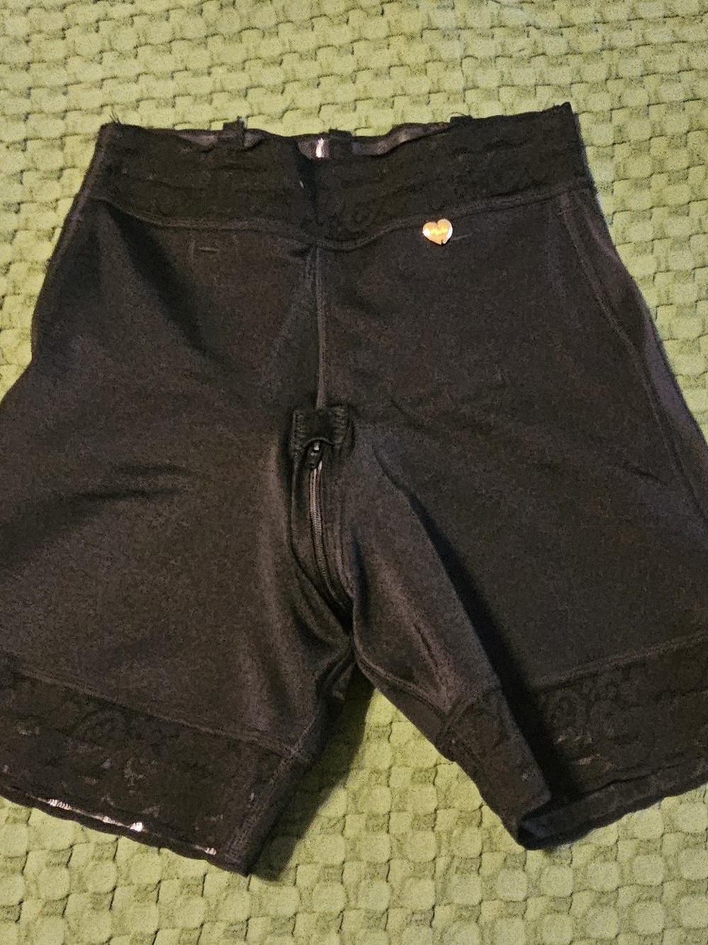 Black Lace Trim Shapewear Shorts
